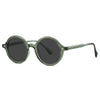 White Smoke Fashion TR90 Round Big Frame Myopia Optical Prescription Gray Sunglasses For Women Men Driving Fishing Retro Sunglasses 0 to-6.0