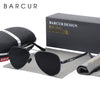 White Smoke BARCUR Polarized Mens Sunglasses Pilot Sun Glasses for Men accessories Driving Fishing Hiking Eyewear Oculos Gafas De Sol