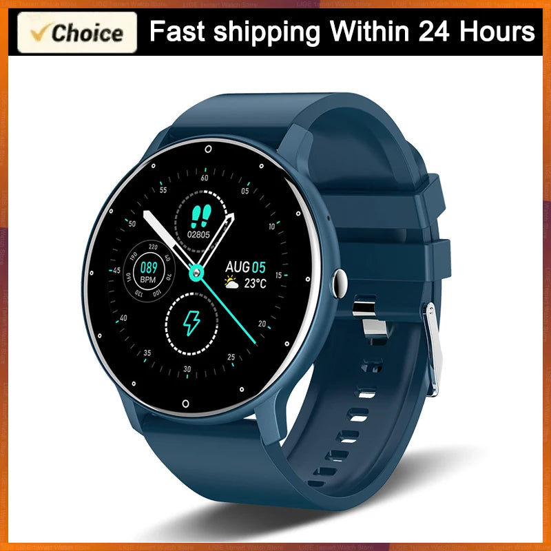 White Smoke LIGE Waterproof Women Smart Band Watch Real-time Weather Forecast Men Watches Sports Ladies Smart Watch For Women Android IOS
