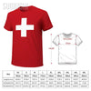 Switzerland Flag Swiss Men Tshirt Tees O-neck T Shirts Women Boys 100% Cotton T-Shirt