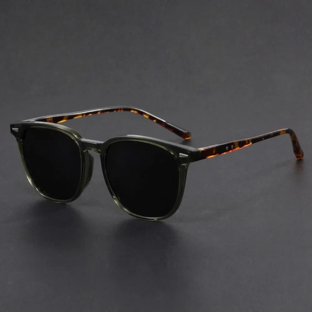 Dim Gray New Male And Female Ultralight Round Sunglasses Driving Fishing UV Polarized Fashion Sun Glasses UV400 Glasses