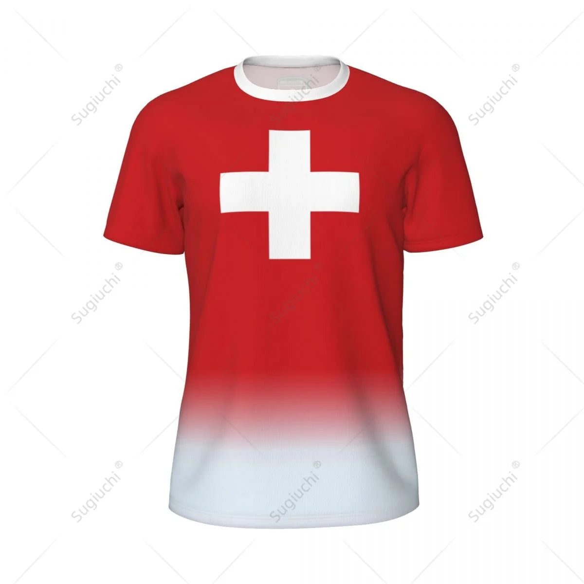 Sports Mesh T-shirt Switzerland Swiss Flag For Running Bike Soccer Tennis Football Fitness Tees 3D Printed
