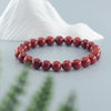 Gray Natural Stone Genuine 5A Red Jasper Prayer Beaded Bracelets Women Men Rosary Meditation Bracelets Yoga Meditation Jewelry Gift