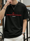 Turkey National Flag Printed Men T Shirts Hip Hop All-Match T-Shirt Cotton Summer Clothes Casual Oversize Trendy Sportswear