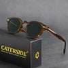 Dim Gray CATERSIDE Retro Round Men Sunglasses Punk Propionic Acid Pin Temple Luxury Sun Glasses Women Sports Leisure Party Eyewear UV400