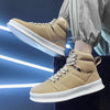 High Top Streetwear Sneakers – Lightweight Chunky Sole Casual Shoes, Comfortable Urban Trainers