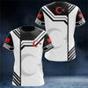Turkey National Team Jersey - Athletic Tee with Crescent Star & Flag Patches, Ideal for Sports Fans & Patriotic Streetwear