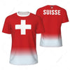 Sports Mesh T-shirt Switzerland Swiss Flag For Running Bike Soccer Tennis Football Fitness Tees 3D Printed