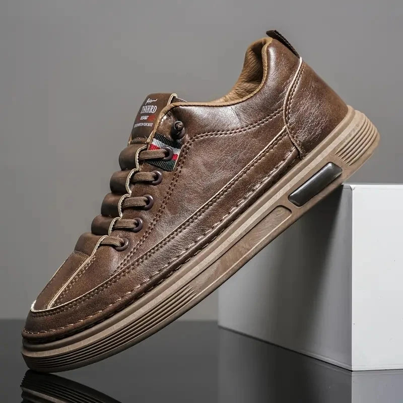 Casual leather sneakers / Comfort shoes / Everyday walking streetwear fashion product image 2