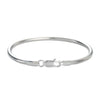 White Smoke 925 Sterling Silver 3mm Snake Bone Bracelet Simple Style For Women Men Daily and Party Wear All Seasons Jewelry 16-23cm