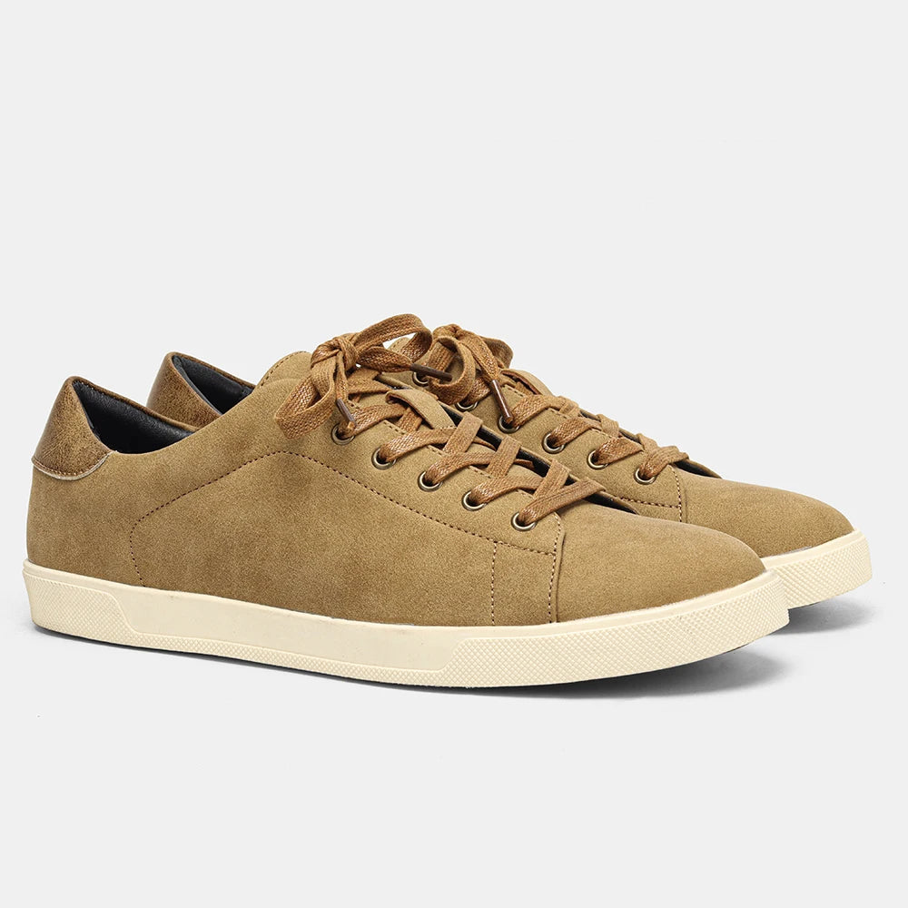 Men’s Minimalist Casual Sneakers – Lightweight Comfortable Smart Casual Shoes, Clean Everyday Trainers