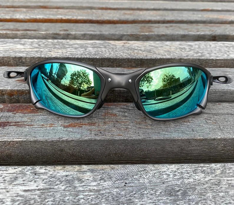 Dark Gray MTB Man Polarized Sunglasses Cycling Glasses UV400 Fishing Sunglasses Metal Bicycle Goggles Cycling Eyewear Riding Glasses D4-3