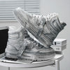 Distressed High Top Sneakers