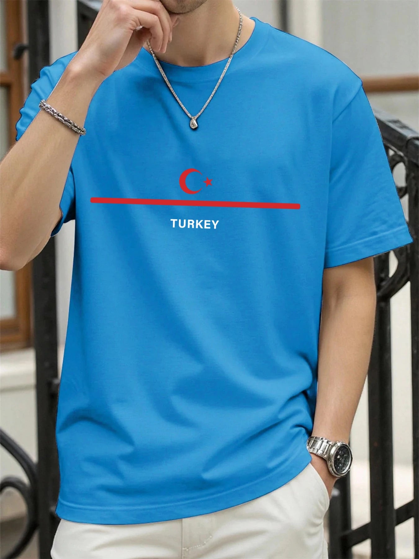 Turkey National Flag Printed Men T Shirts Hip Hop All-Match T-Shirt Cotton Summer Clothes Casual Oversize Trendy Sportswear streetwear fashion product image 21