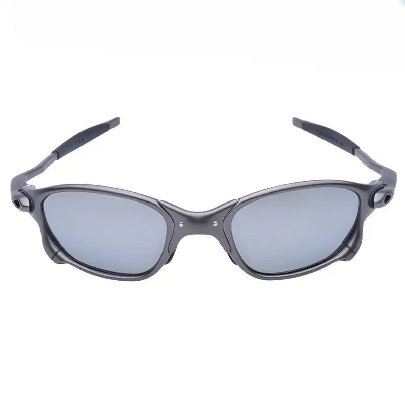 White Smoke MTB Man Polarized Sunglasses Cycling Glasses UV400 Fishing Sunglasses Metal Bicycle Goggles Cycling Eyewear Riding Glasses D4-3