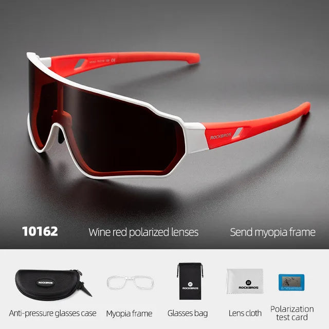 Dim Gray ROCKBROS Bike Glasses MTB Road Polarized Lens Cycling Sunglasses UV400 Protection Outdoor Spots Local Shipping Bicycle Glasses