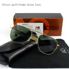 White Smoke Pilot AO Sunglasses Men Top Quality Brand Designer AGX Tempered Glass Lens Sun Glasses Male