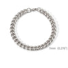 White Smoke Gold Color Stainless Steel Cuban Chain Men's Bracelet Simple Retro Bracelet For Women Hip Hop Jewelry Trend Accessories Gift