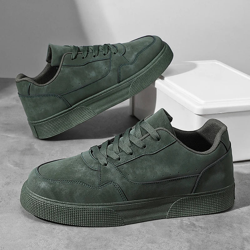Men’s Minimalist Sneakers – Casual Streetwear Shoes