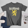 Unisex Men Scotland Rampant Lion Tshirt Tees T Shirts Women Boys 100% Cotton T-Shirt