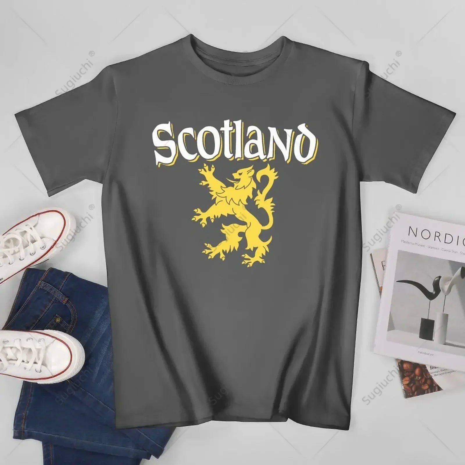 Unisex Men Scotland Rampant Lion Tshirt Tees T Shirts Women Boys 100% Cotton T-Shirt streetwear fashion product image 18