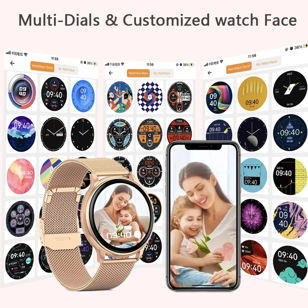 White Smoke MEVADEN Bluetooth Call Smart Watch Women Custom Dial Watches Men Sport Fitness Tracker Heart Rate Smartwatch For Android IOS Y22