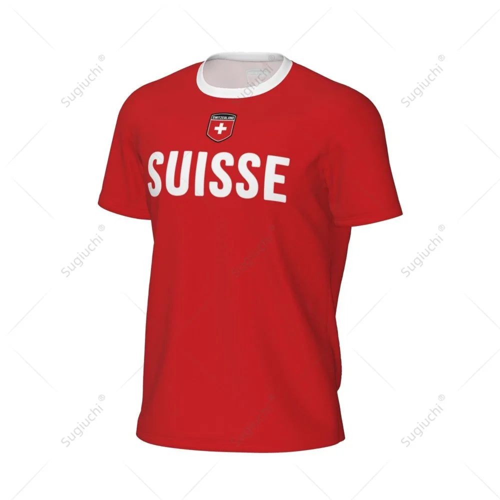 Sports Mesh T-shirt Switzerland Swiss Flag For Running Bike Soccer Tennis Football Fitness Tees 3D Printed streetwear fashion product image 45