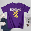 Unisex Men Scotland Rampant Lion Tshirt Tees T Shirts Women Boys 100% Cotton T-Shirt
