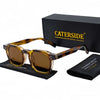 White Smoke CATERSIDE Fashion Men Sunglasses Small Frame Square Personalized Design Sun Glasses Women Travel Party Business Festival Gift