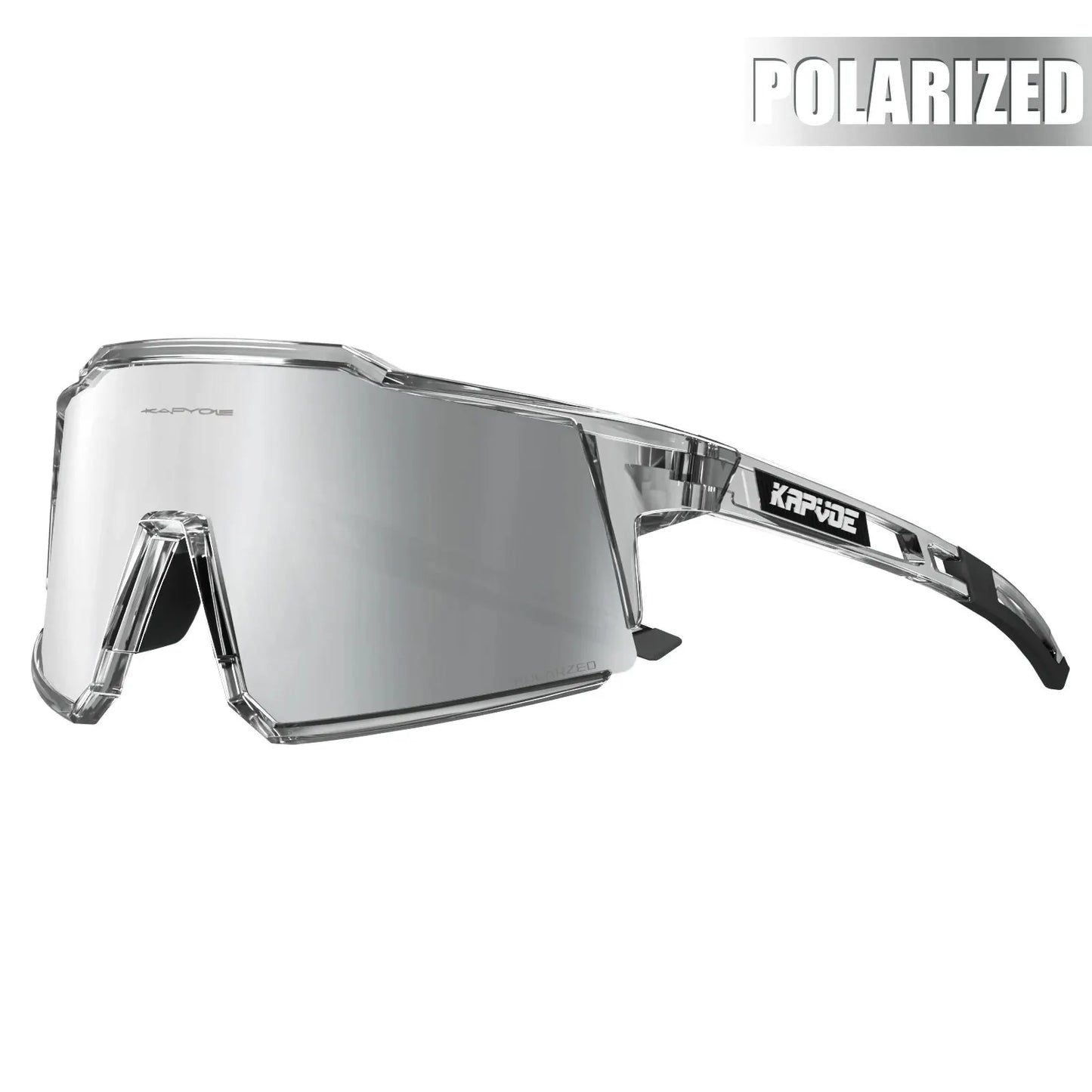 White Smoke Kapvoe Cycling Glasses Polarized MTB Road Bike Glasses UV400 Protection Sunglasses Ultra Light Sport Eyewear Equipment