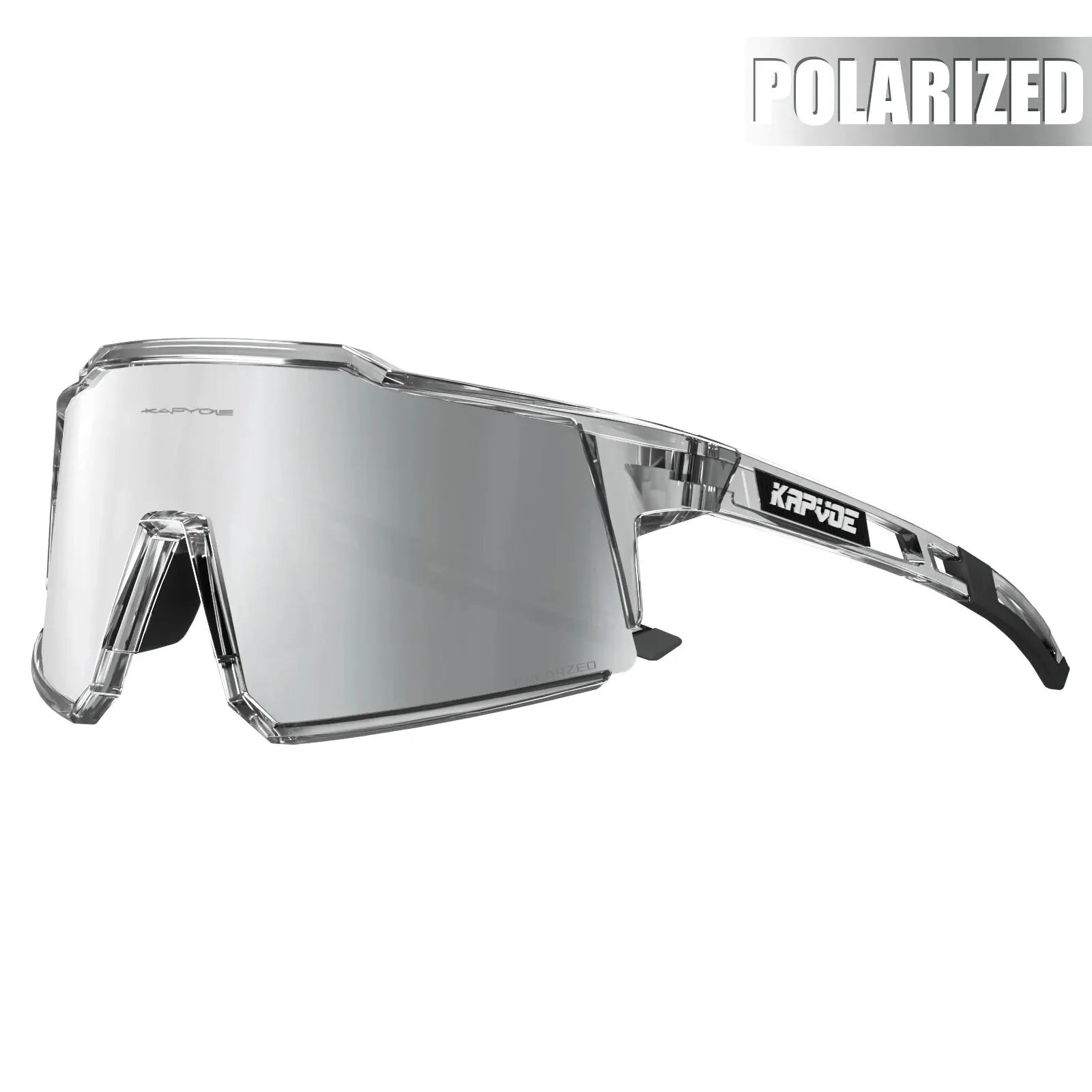 White Smoke Kapvoe Cycling Glasses Polarized MTB Road Bike Glasses UV400 Protection Sunglasses Ultra Light Sport Eyewear Equipment