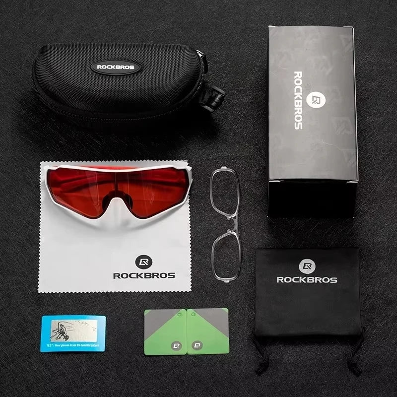 Dark Slate Gray ROCKBROS Bike Glasses MTB Road Polarized Lens Cycling Sunglasses UV400 Protection Outdoor Spots Local Shipping Bicycle Glasses