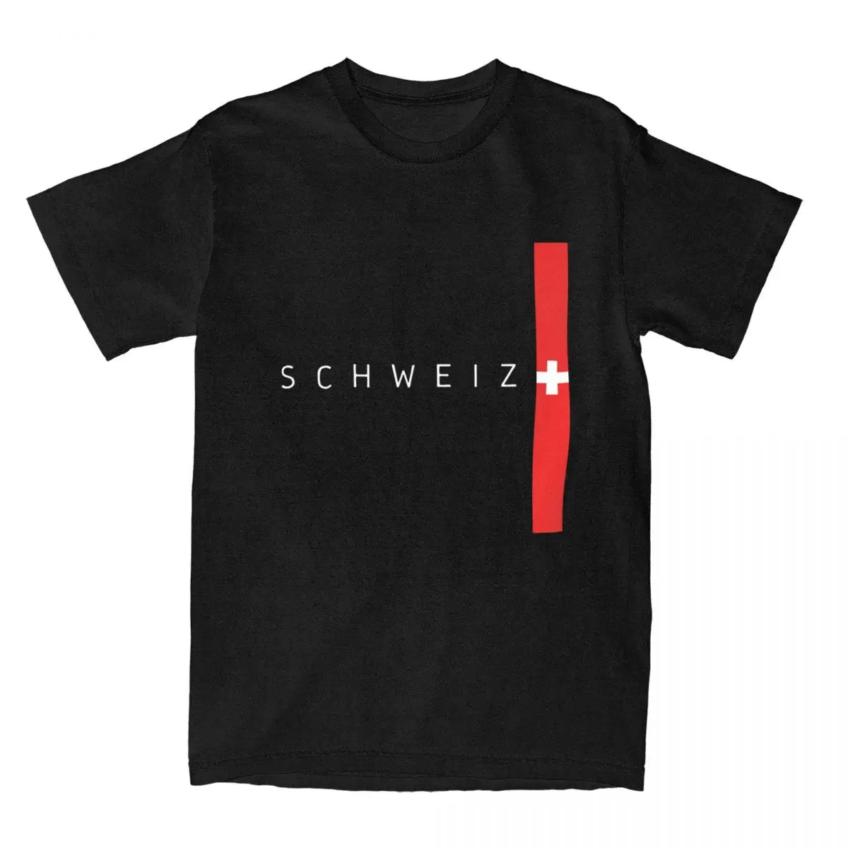 Novelty Switzerland Flag County T-Shirts Men Round Neck Pure Cotton T Shirt Short Sleeve Tees Big Size Tops streetwear fashion product image 15