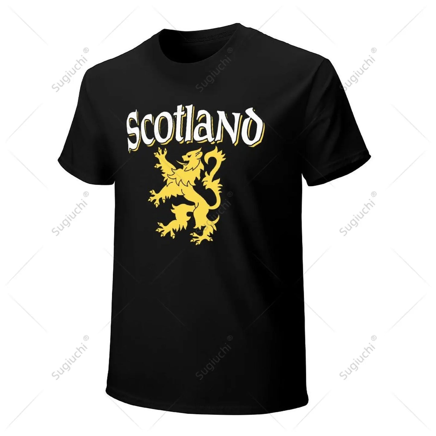 Unisex Men Scotland Rampant Lion Tshirt Tees T Shirts Women Boys 100% Cotton T-Shirt