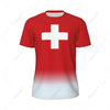 Sports Mesh T-shirt Switzerland Swiss Flag For Running Bike Soccer Tennis Football Fitness Tees 3D Printed