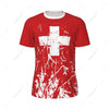 Sports Mesh T-shirt Switzerland Swiss Flag For Running Bike Soccer Tennis Football Fitness Tees 3D Printed