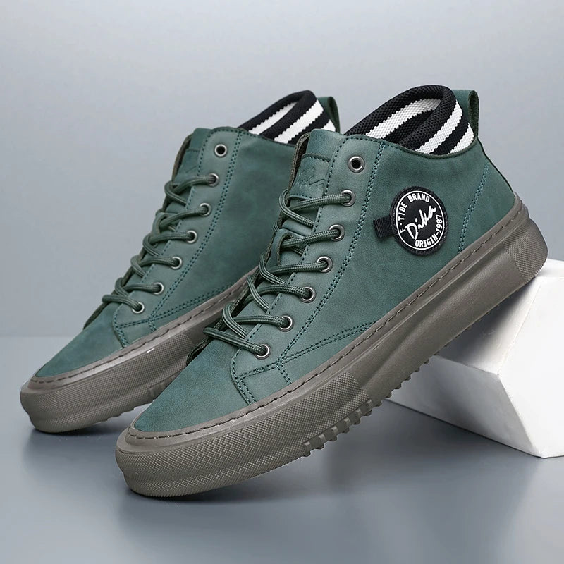 Men’s High Top Sneakers – Casual Streetwear Shoes, Lightweight Comfortable Everyday Urban Trainers