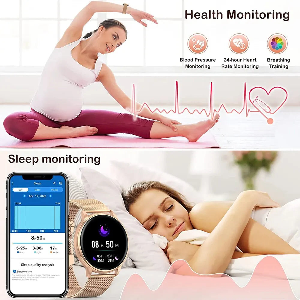 White Smoke MEVADEN Bluetooth Call Smart Watch Women Custom Dial Watches Men Sport Fitness Tracker Heart Rate Smartwatch For Android IOS Y22