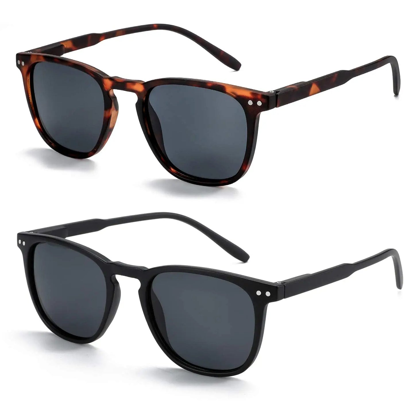 White Smoke ZENOTTIC Retro Small Round Polarized Sunglasses Men Women Lightweight Vintage UV400 Polarized Lenses Fashion Shades