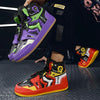 Futuristic High Top Sneakers – Streetwear Anime Style Shoes, Chunky Sole Statement Urban Trainers