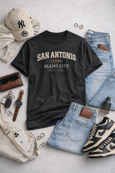 San Antonio Texas Alamo City Tee — Vintage Collegiate Graphic T-Shirt