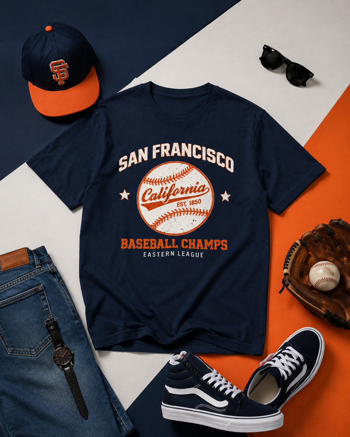 San Francisco Baseball Champs Tee — California Vintage Baseball 