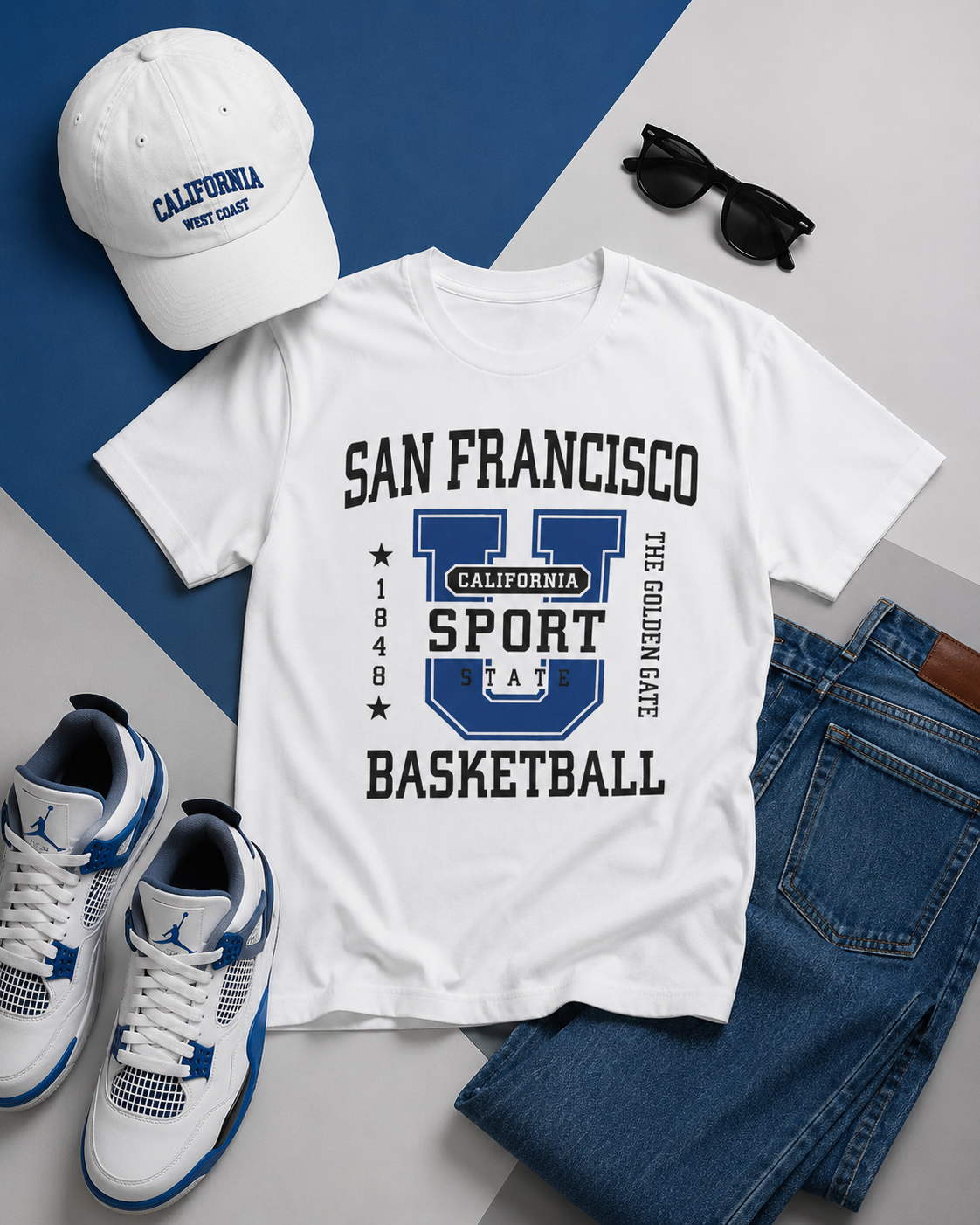 San Francisco Basketball Collegiate Graphic T-Shirt