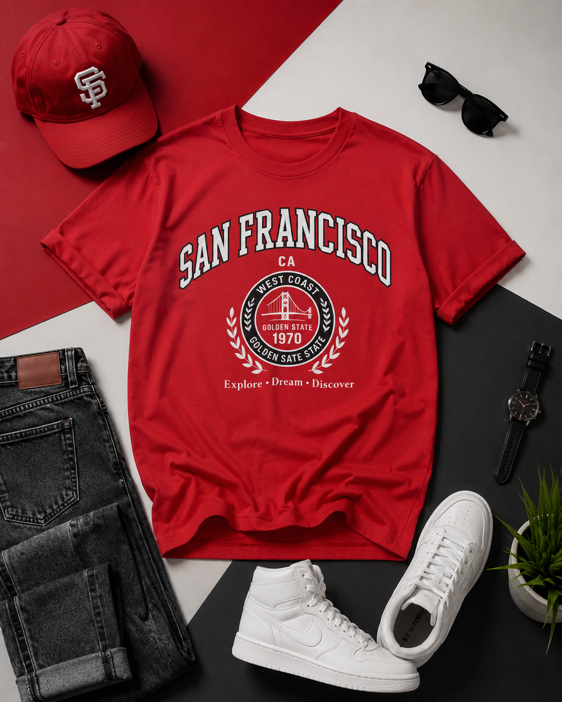 San Francisco California Graphic T-Shirt – West Coast 