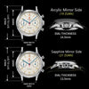 Black RED STAR 38mm Men's 1963 Chronograph Mechanical Watch Pilot with Seagull Movement ST1901 Air Force Aviation Sapphire Goose 40mm