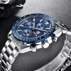 Dim Gray Men Watch BENYAR Top Brand Luxury Full Steel Business Quartz Watch Men Casual Waterproof Sports Watches Clock Relogio Masculino