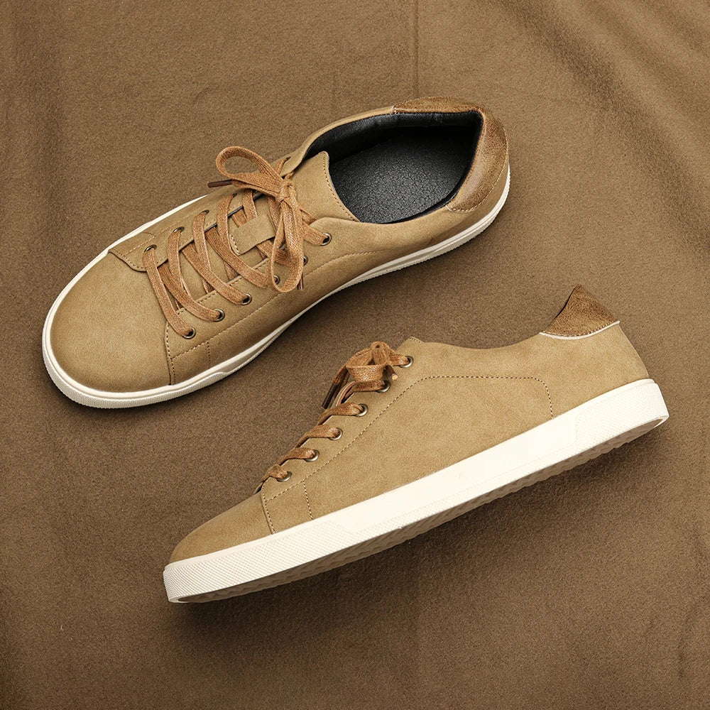 Men’s Minimalist Casual Sneakers – Lightweight Comfortable Smart Casual Shoes, Clean Everyday Trainers