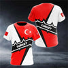 Turkey National Team Jersey - Athletic Tee with Crescent Star & Flag Patches, Ideal for Sports Fans & Patriotic Streetwear