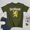 Unisex Men Scotland Rampant Lion Tshirt Tees T Shirts Women Boys 100% Cotton T-Shirt