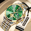 Seashell POEDAGAR Luxury Men Watch Top Original Waterproof Luminous Chronograph Man Wristwatch Stainless Steel Quartz Men's Watches Reloj